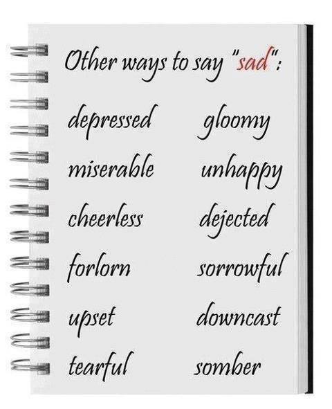 Other Words for "SAD"